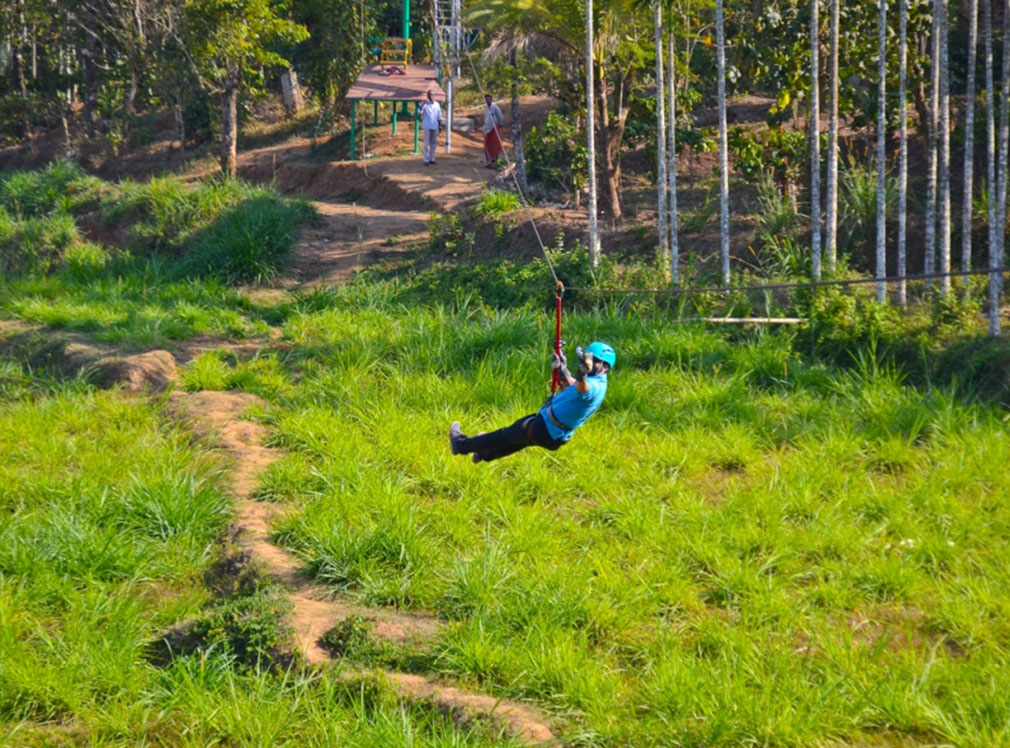 Zip lining in Kerala - Maruti Suzuki