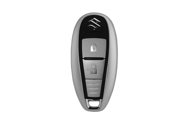 Key Cover - Oval Smart Key (Silver)