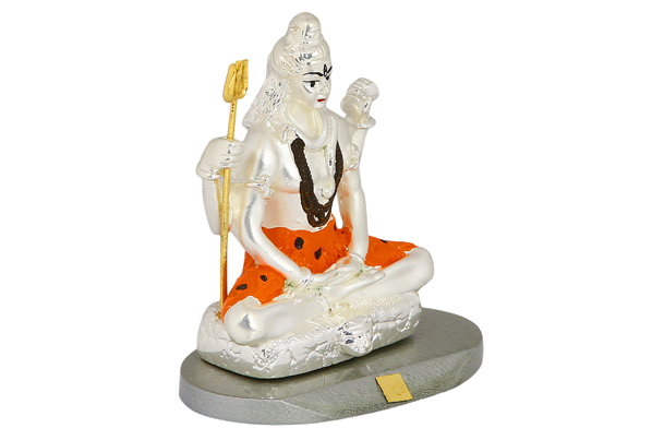 God Idol - Shiva (Silver Plated) | Orange
