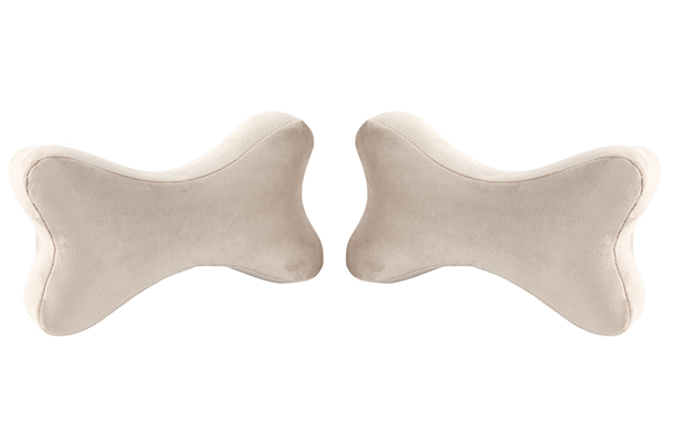 Cushion - Neck Support (Dark Beige) | 2 Pieces 