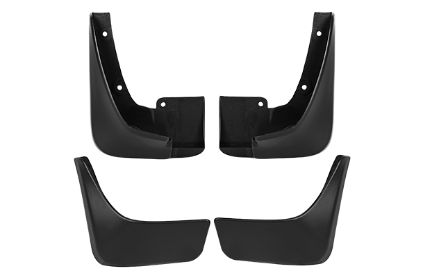 Mud Flap Set -  Front & Rear (Black) | Old Wagon R