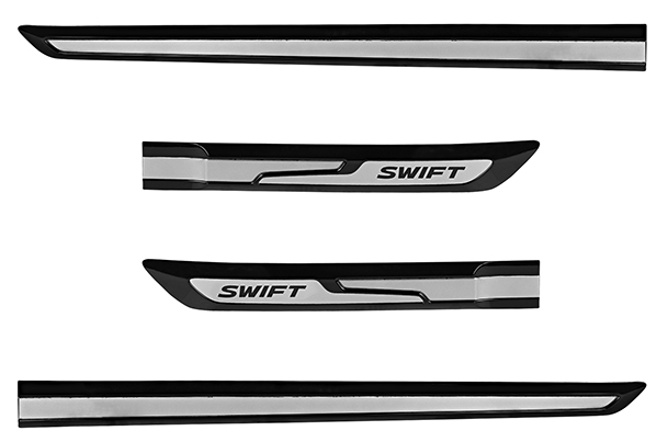 Body Side Moulding (Black & Silver) | Swift