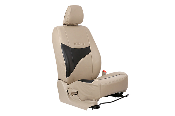 Seat Cover - Black & Beige (PU) | Dzire Tour S