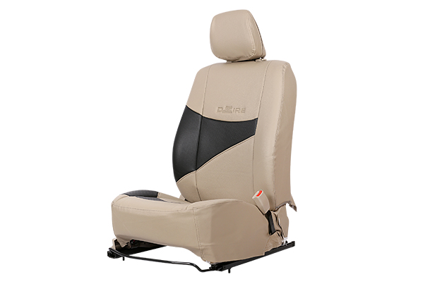 Seat Cover - Black & Beige (PU) | Dzire Tour S