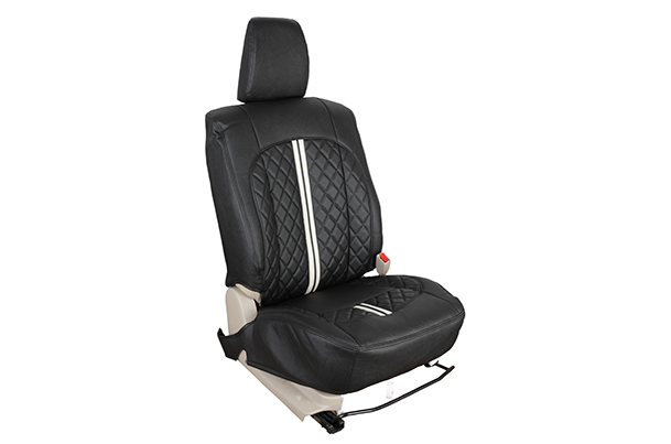 Seat Cover - White Lining (Premium PU) | Ignis (Sigma)