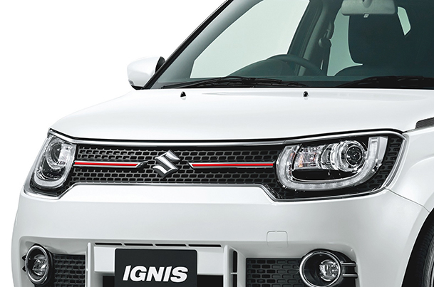 Car Graphics - Front Grille (uptown Red) | Ignis