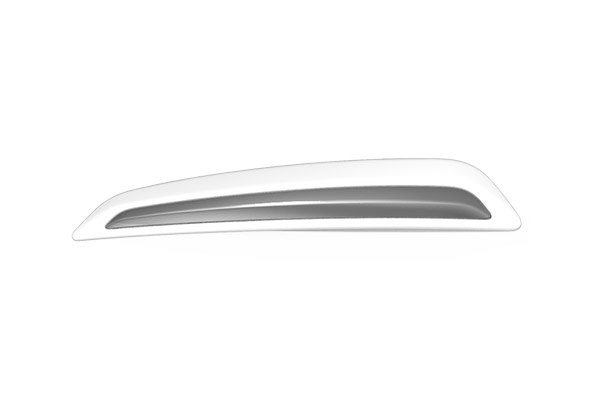 Bumper Corner Protector (Artic White With Chrome) | Swift