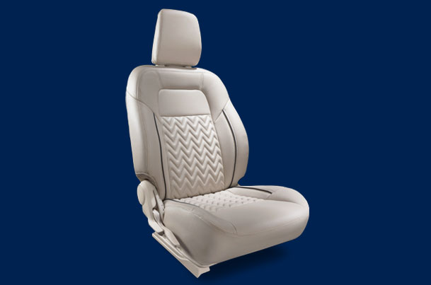 Seat Cover - Black Lining Wave Flow Finish (PU) Dzire V & Z Variant