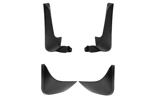 Mud Flap Set -  Front & Rear (Black) | Old Wagon R