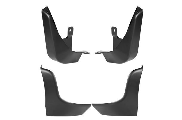 Mud Flap Set - Front & Rear (Black) | Alto K10 