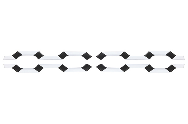 Front Grille Garnish (White & Black) | Wagon R