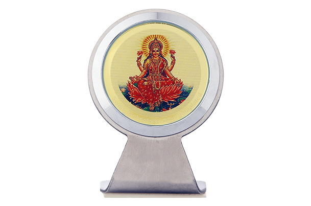 Dashboard Frame - Lakshmi (Metallic) 24k Gold Plated 