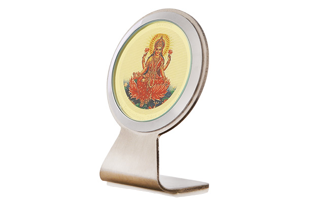 Dashboard Frame - Lakshmi (Metallic) 24k Gold Plated 