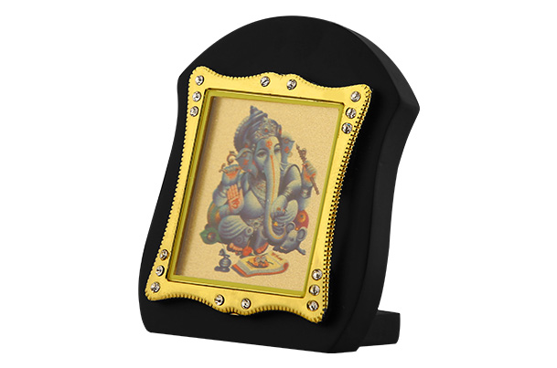 Dashboard Frame - Ganesha (MDF) 24k Gold Plated