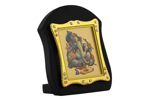 Dashboard Frame - Ganesha (MDF) 24k Gold Plated