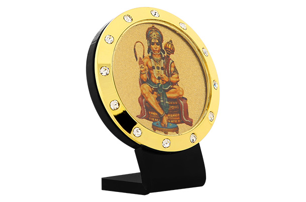 Dashboard Frame - Hanuman (Metallic) 24k Gold Plated