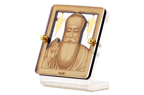 Dashboard Frame - Guru Nanak (Acrylic Wood Crafted)