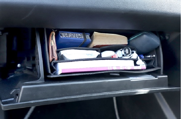 Glove Box Organizer - Premium (Black) | Ciaz 