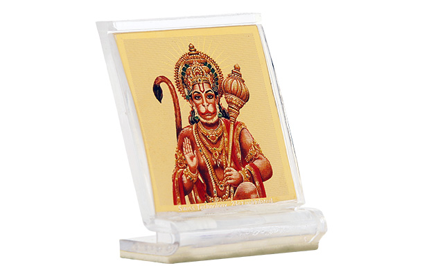 Dashboard Frame Hanuman Acrylic 24k Gold Plated 