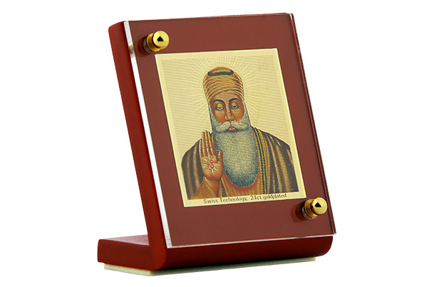 Dashboard Frame Guru Nanak 24k Gold Plated