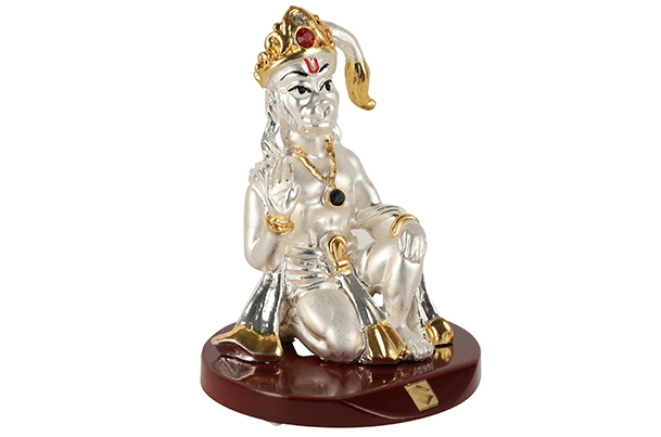 God Idol - Hanuman (Resin) | 24k Silver Plated