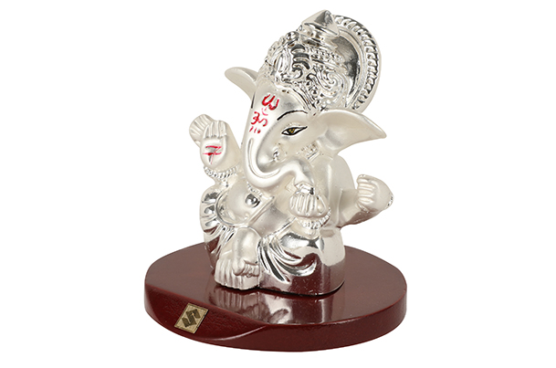 God Idol - Ganesha (Resin) | 24k Silver Plated