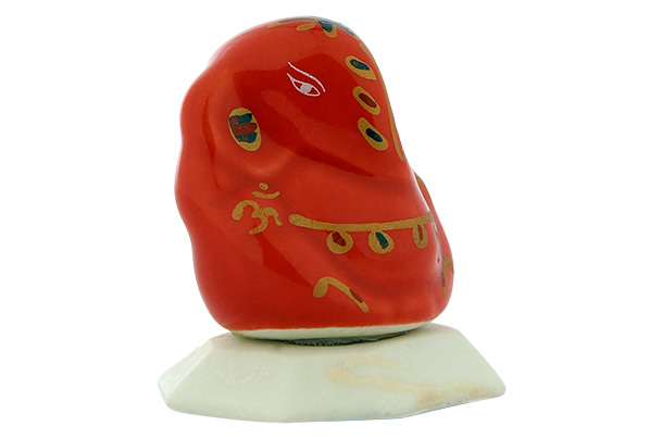 God Idol - Ganesha (Ceramic) | Red