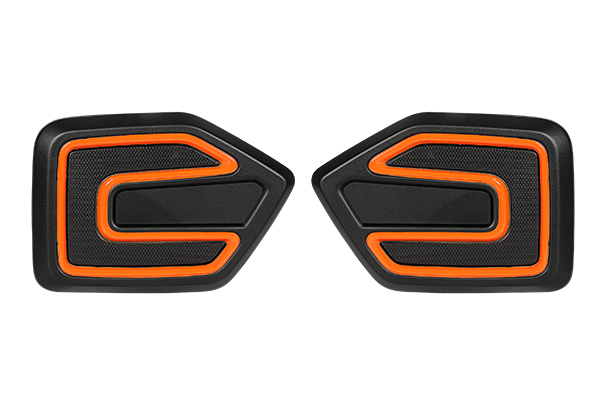 Rear Bumper Garnish - Midnight Black & Paprica Orange | New Alto K10