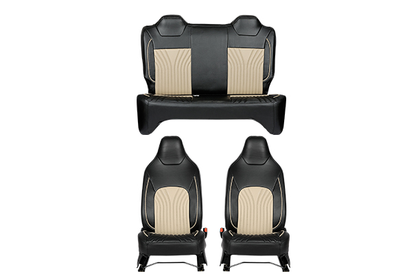 Seat Cover - Dual Tone Beige Curved Finish | New Alto K10 (V/V+)