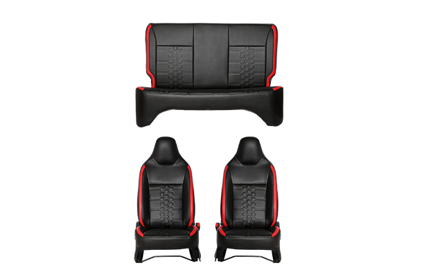 Seat Cover - Red Lining Stack Finish | New Alto K10 (V/V+)