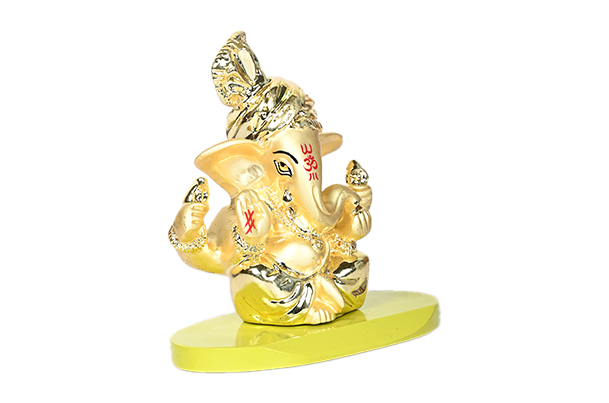 God Idol - Pagdi Ganesha (Golden)