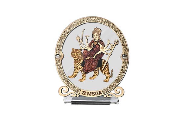 Maa Durga | Wooden Crafted Dashboard Frames