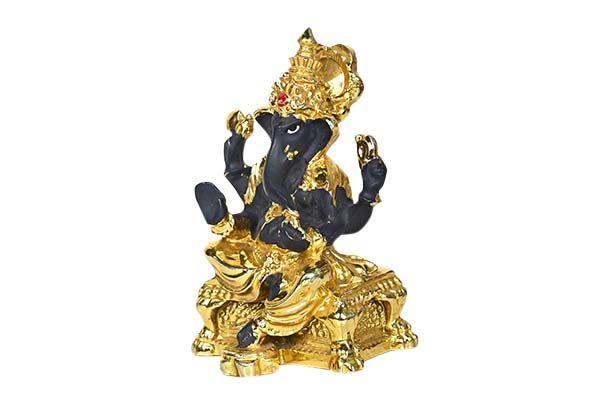 God Idol - Ganesha (Black & Golden)