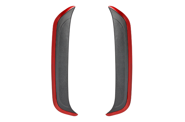 Rear Bumper Painted Garnish - Black + Red | Fronx