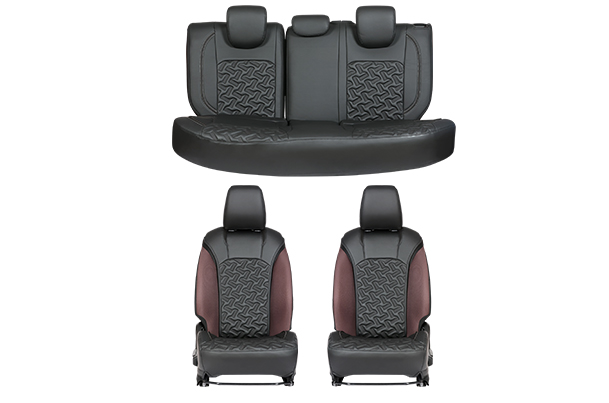 Crystal Cross Black Finish Sleeve Seat Cover | Fronx