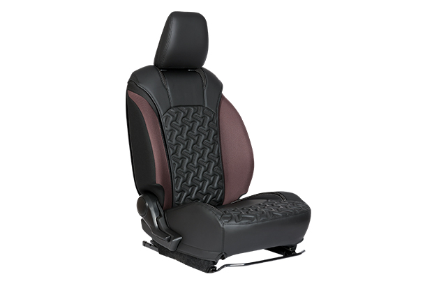 Crystal Cross Black Finish Sleeve Seat Cover | Fronx