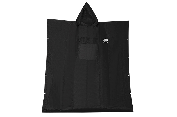 Rain Poncho - Charcoal Black | Jimny