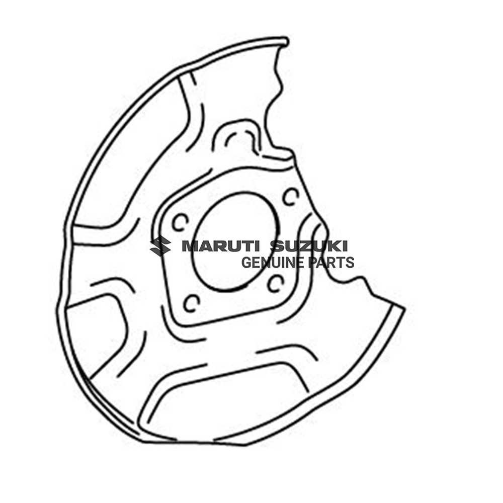 COVER_DISC BRAKE DUST_RR LH