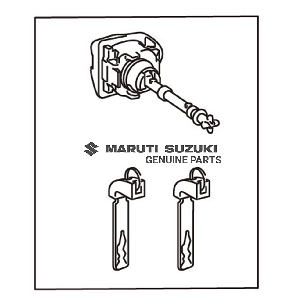 CYLINDER & KEY SET_DR LOCK_RH