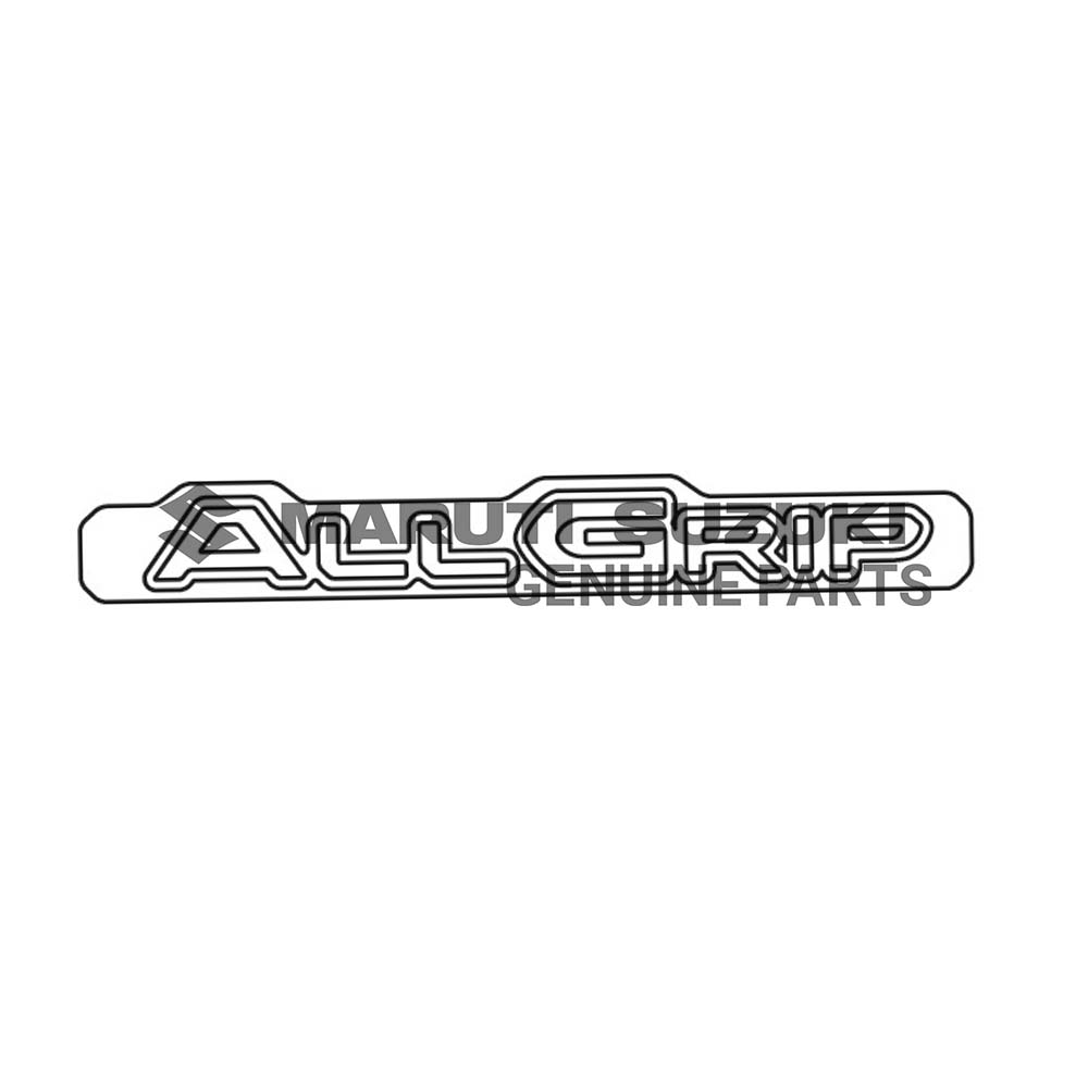 EMBLEM_ ALL GRIP (CHROME/GRAY)