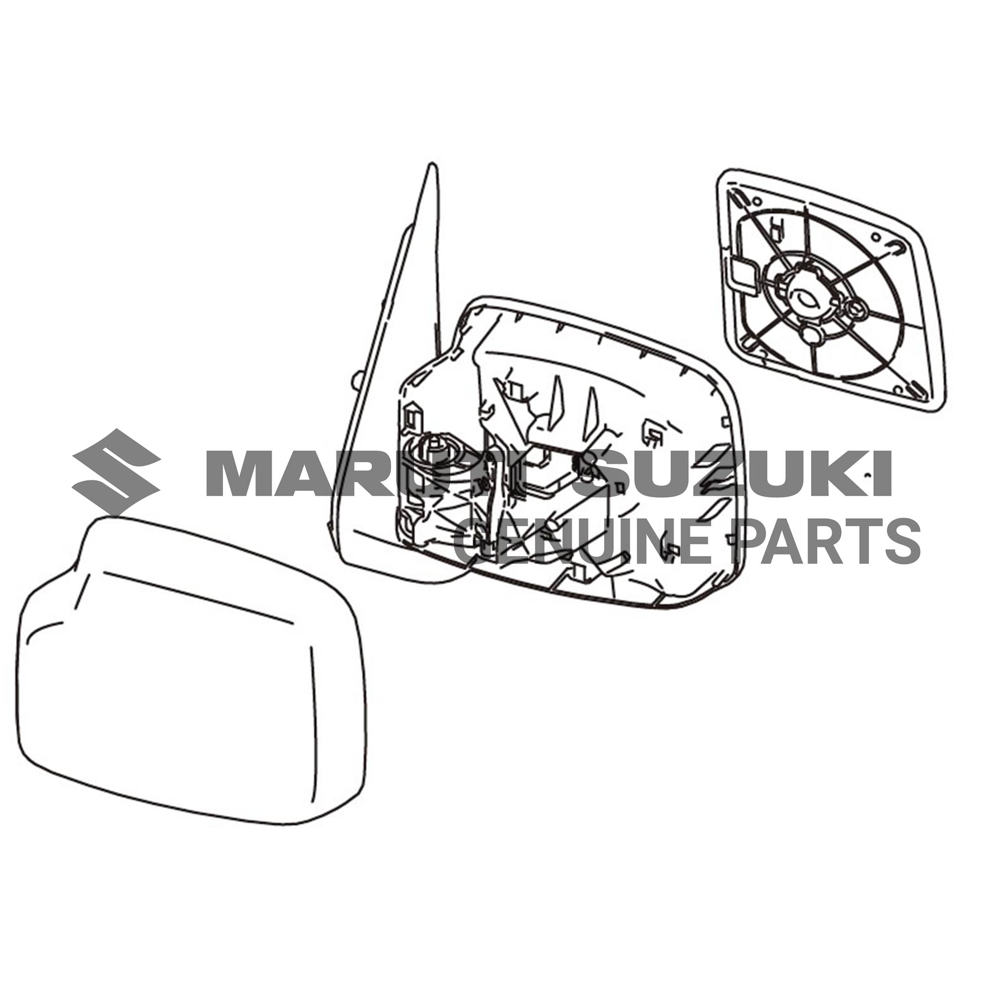 MIRROR ASSEMBLY_RR VIEW_R (BLACK)