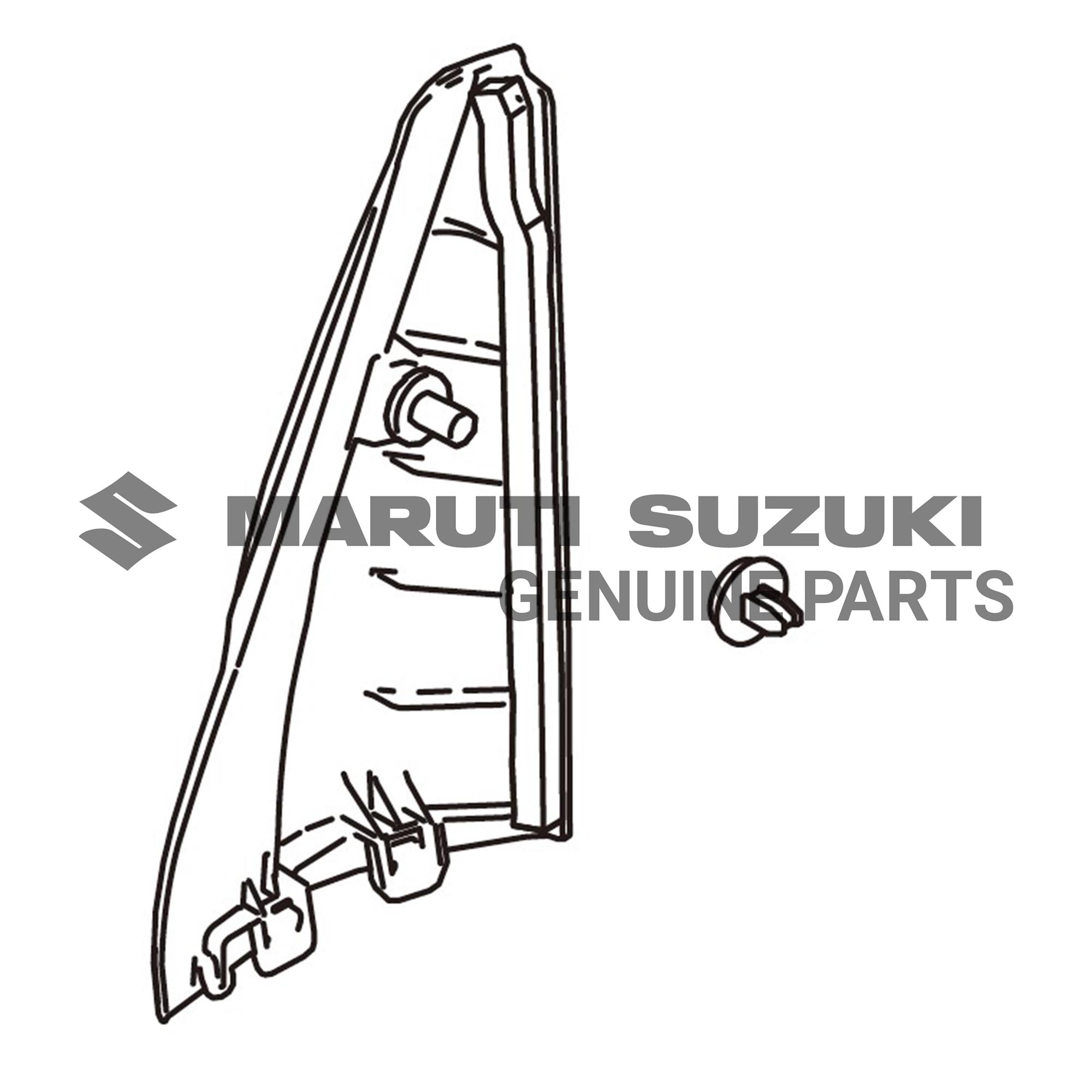 GARNISH_ SASH BRKT INR_L (BLACK)