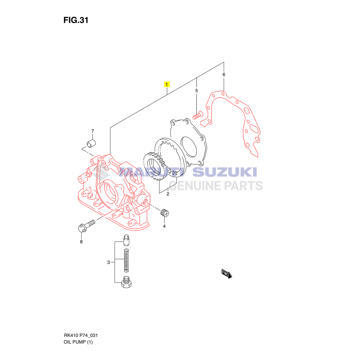 PUMP ASSY OIL (MODIFIED)ENG NO