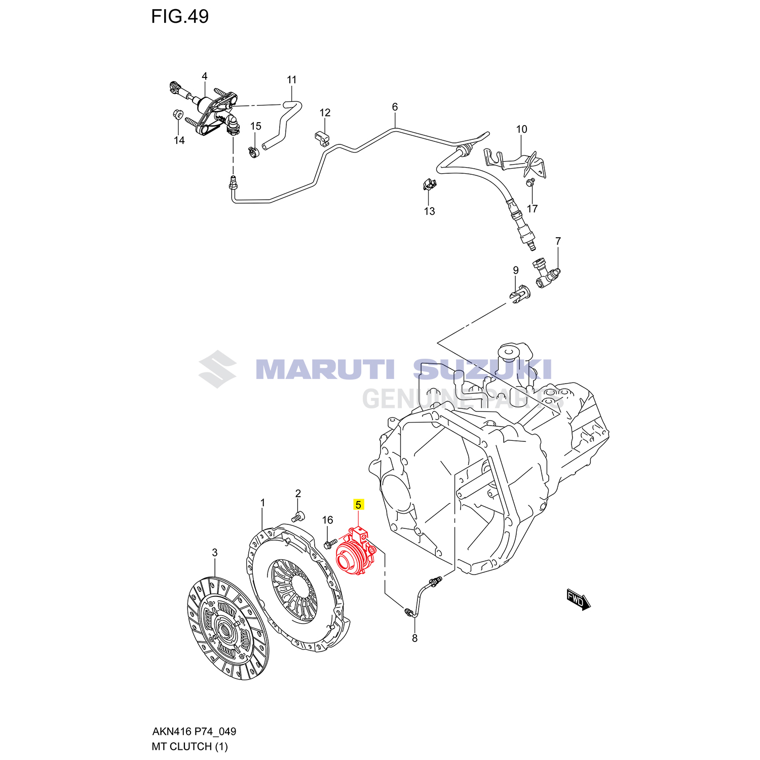 CLUTCH - CYLINDER ASSY