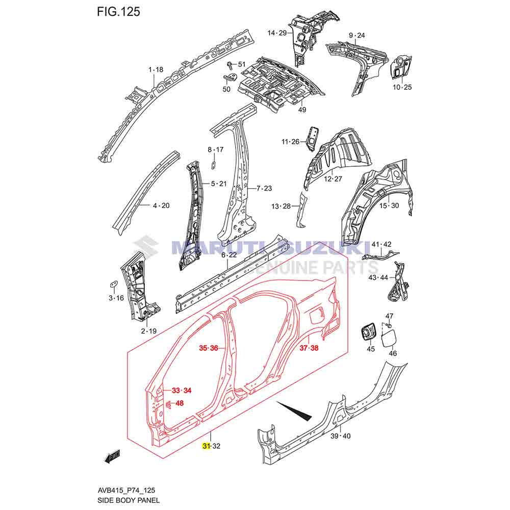 SIDE BODY OUTER PANEL (RIGHT)