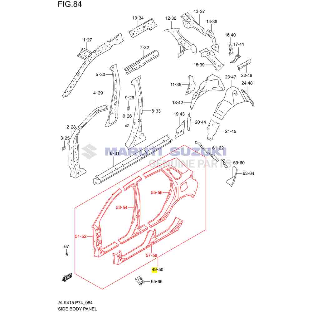 SIDE BODY OUTER PANEL (RIGHT)