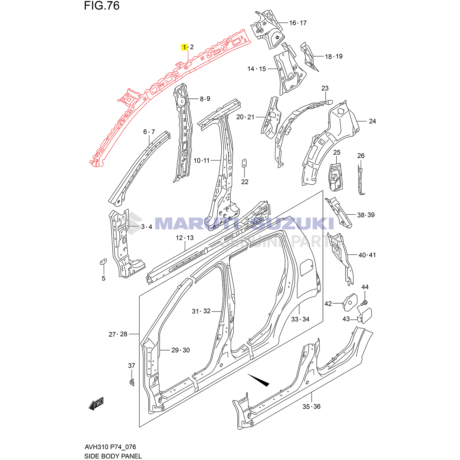 SIDE BODY OUTER PANEL - LEFT