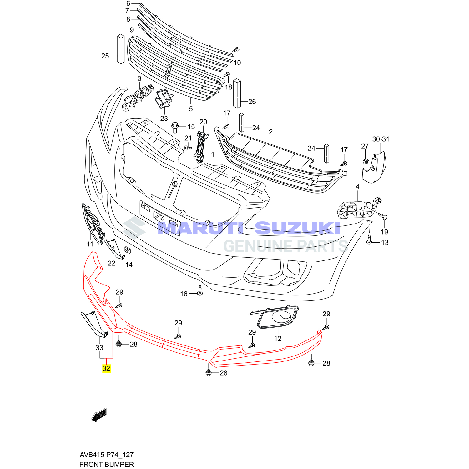 FRONT BUMPER EXTENSION