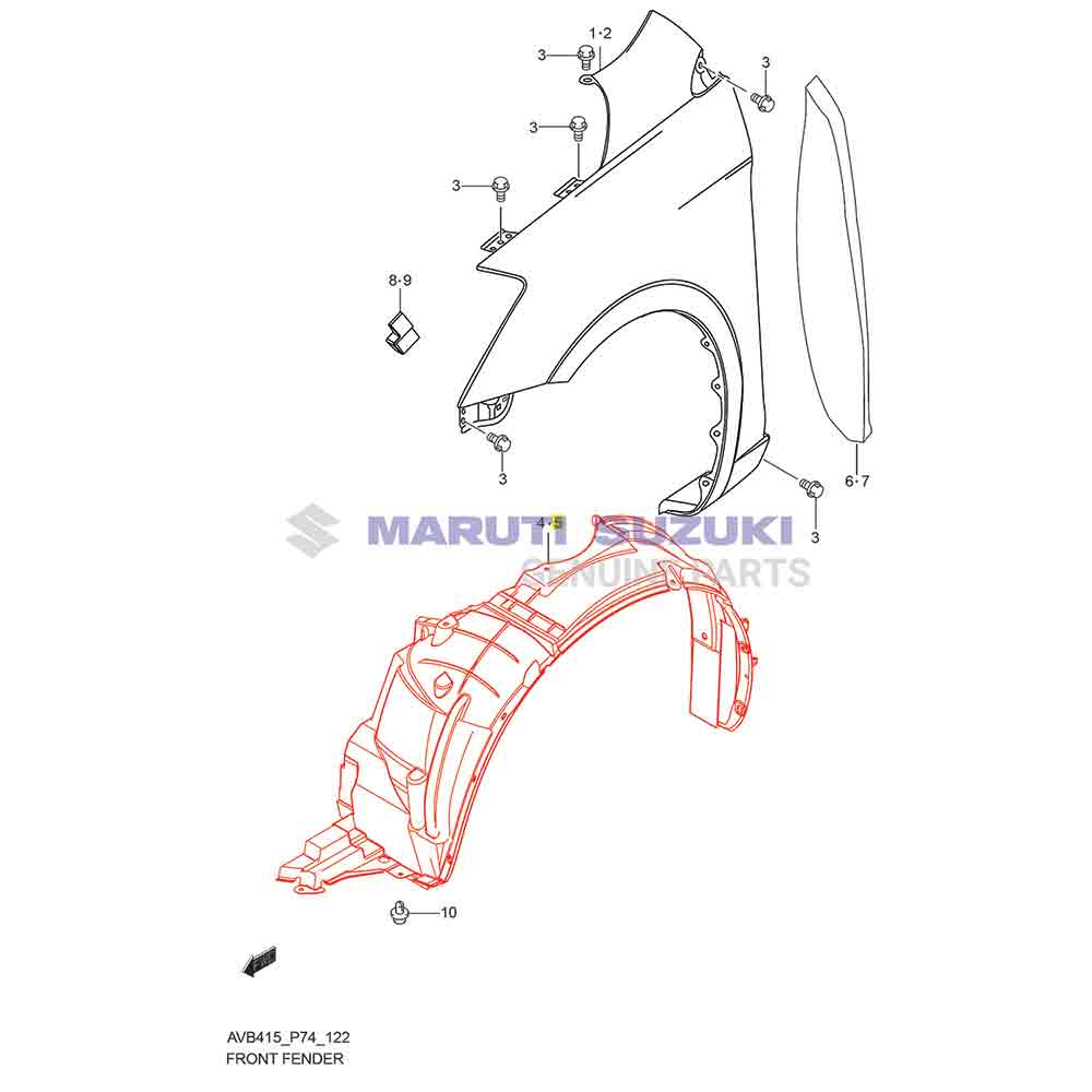 LINING_FRONT FENDER_L