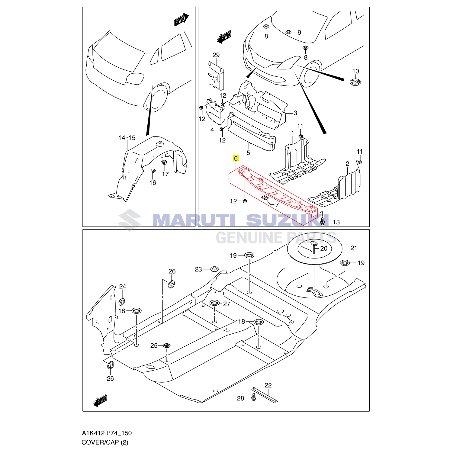 FRONT BUMPER LOWER ABSORBER COMP